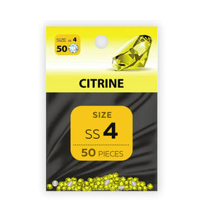 Декоративни камъчета CITRINE 1.6 мм #SS4 - пакет 50 бр