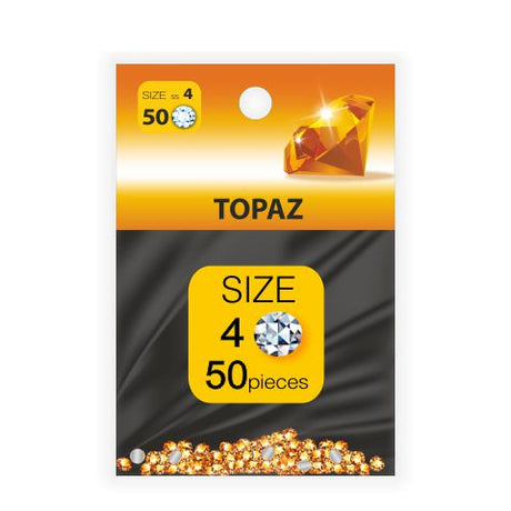 Декоративни камъчета TOPAZ 1.6 мм #SS4 - пакет 50 бр