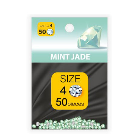Декоративни камъчета MINT JADE 1.6 мм #SS4 - пакет 50 бр