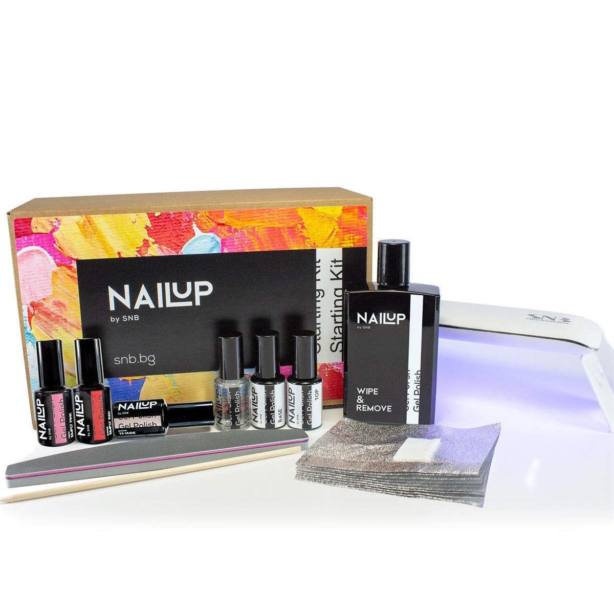 Стартов комплект гел лак NAILUP с уредба