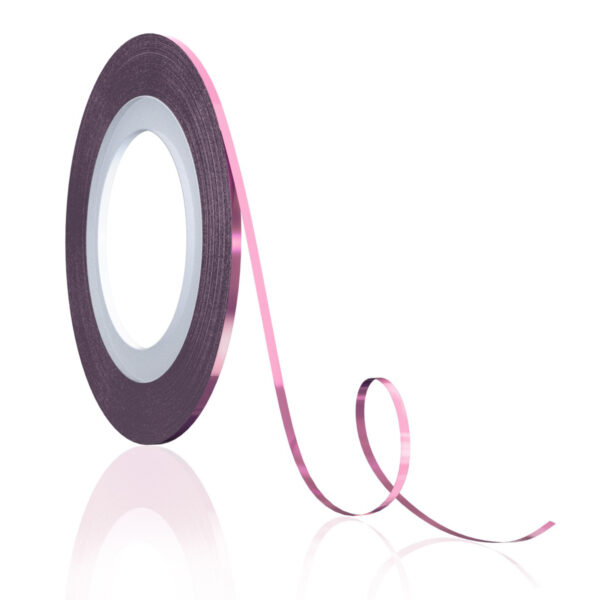 Самозалепваща лента 15м - лилаво/розов металик